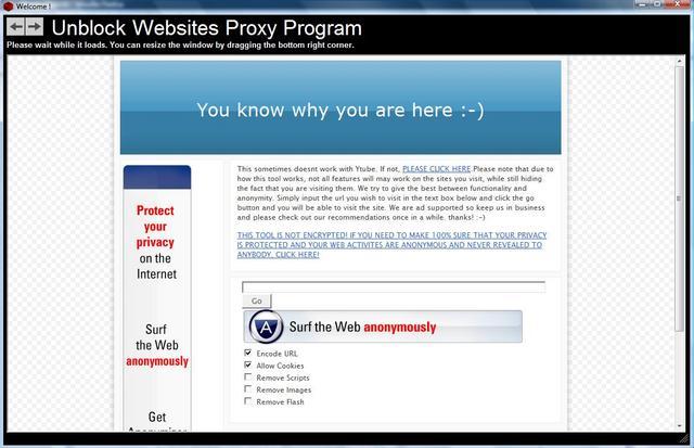 The Unblock Websites Proxy Program 2.0 Download